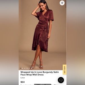 Lulus wrap dress size large